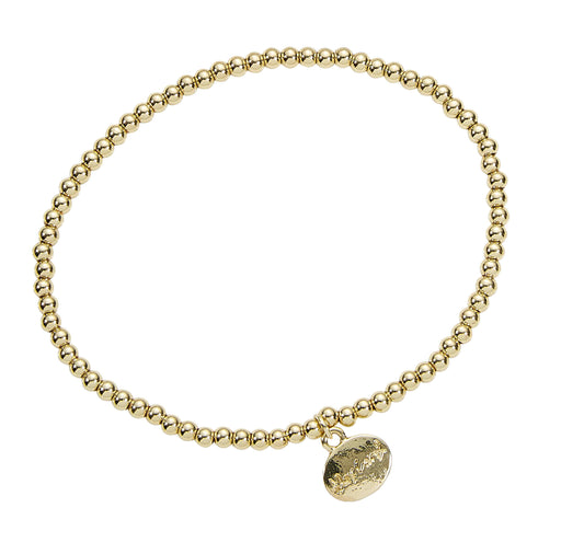 Gold Ball Bead Bracelet stacker