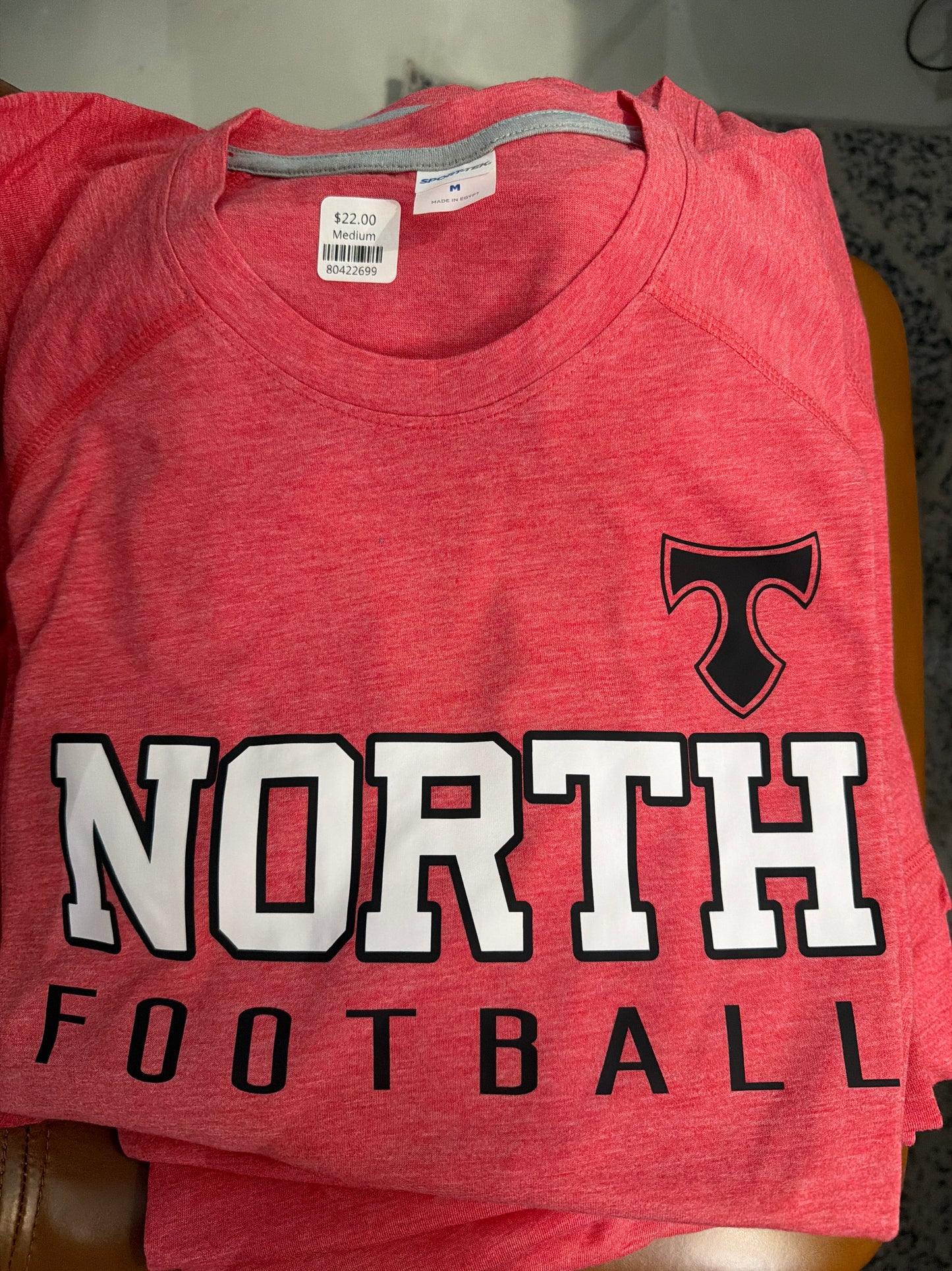 North football raglan tee
