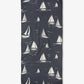 Navy Race Day Beach Towel