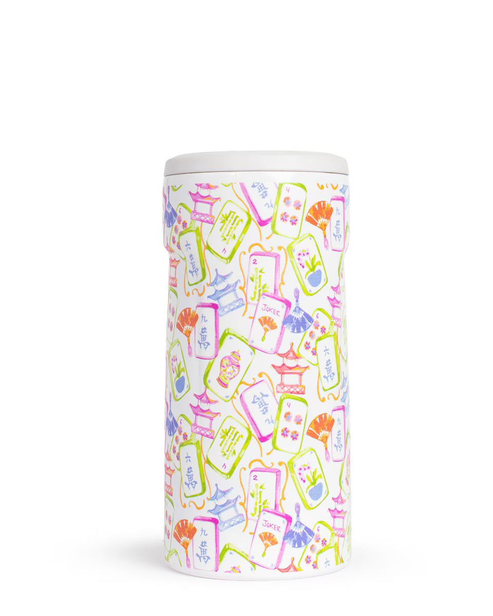 Mahjong slim can  koozie