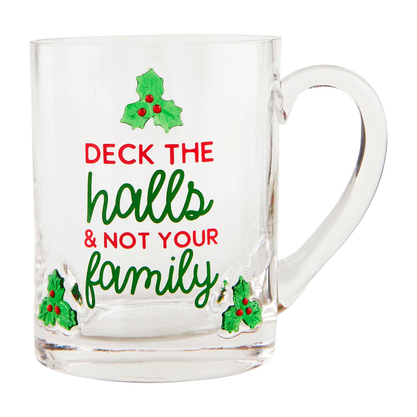 Glass Christmas Mug