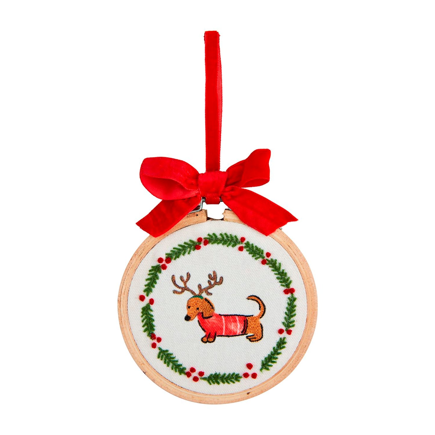 Dog Hoop Ornament