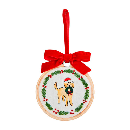 Dog Hoop Ornament