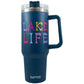 Lake Life 40 Oz Tumbler Cup w/ Handle: Navy