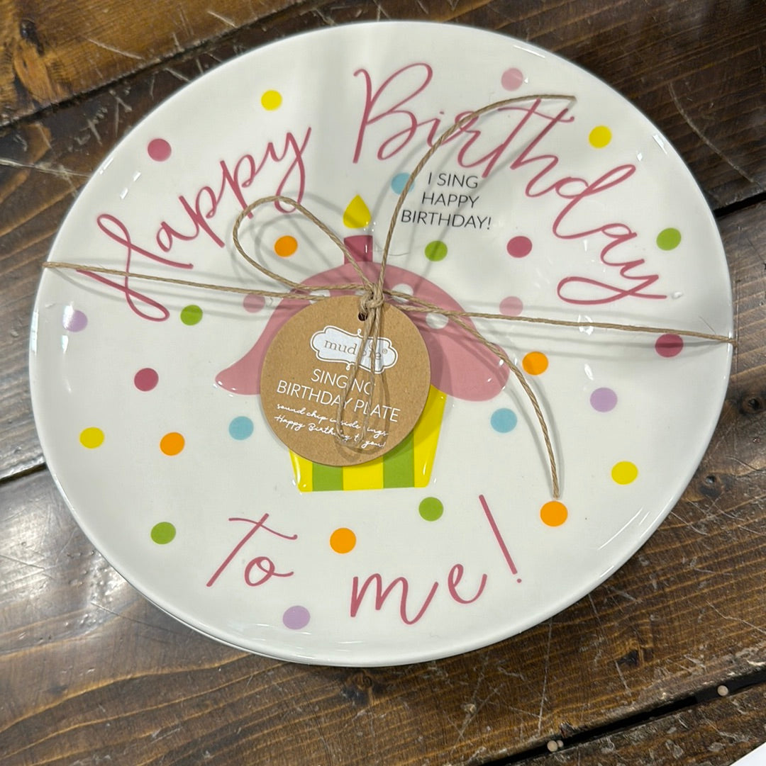 Birthday singing plate