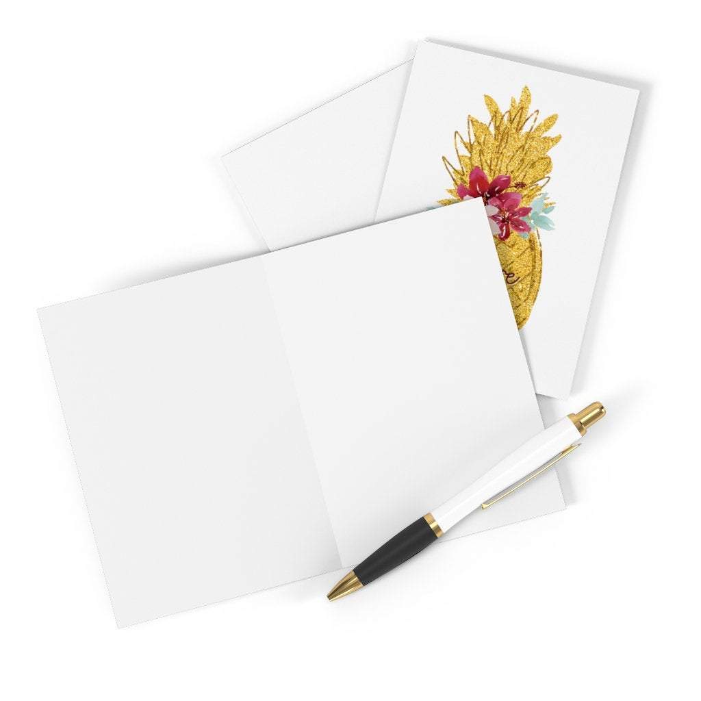 Pineapple Thank You Cards Tropical Greeting Cards for Women