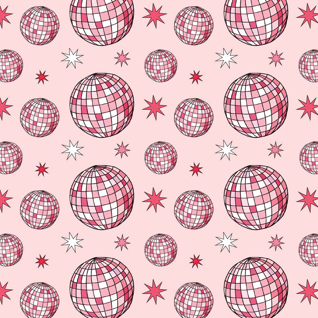 Disco Christmas Wrapping Paper Roll