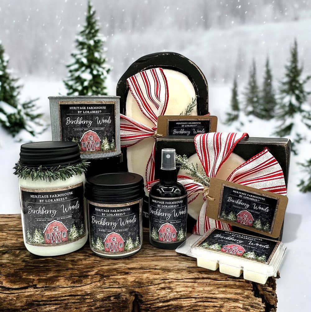 Birchberry Woods Holiday Farmhouse Fragrance Collection: 8 oz. Cheese Mold (Brown)