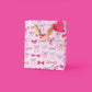 Gift Bags - Pink Bows - Assorted Sizes to Choose From: Medium