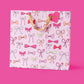 Gift Bags - Pink Bows - Assorted Sizes to Choose From: Medium