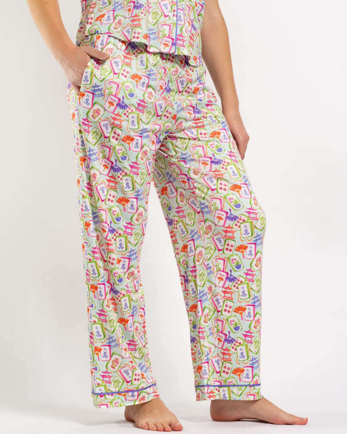 Mahjong sleep pants
