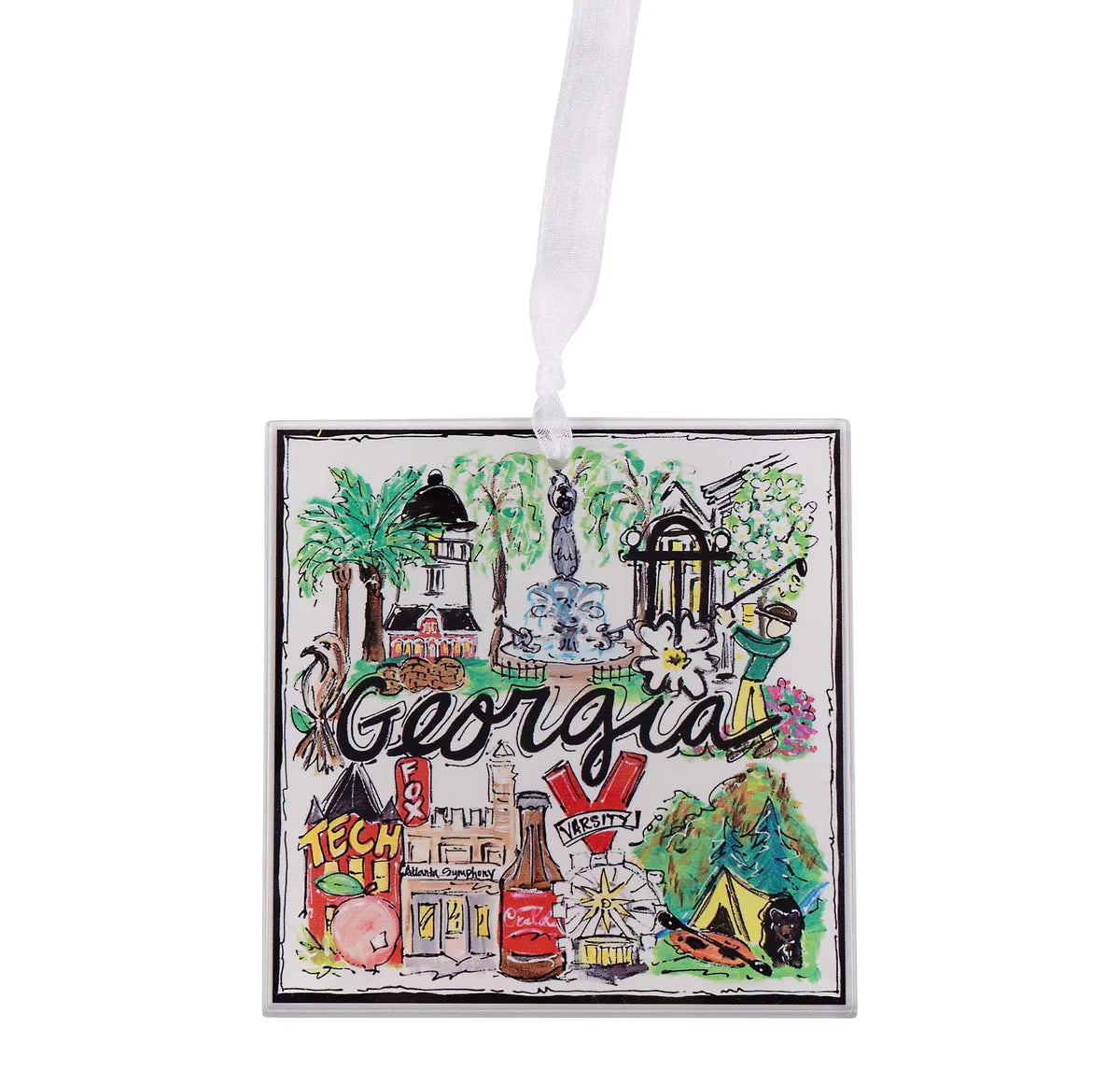 State of Georgia Acrylic Ornament