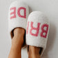 BRIDE Slippers for Women: White / L/XL