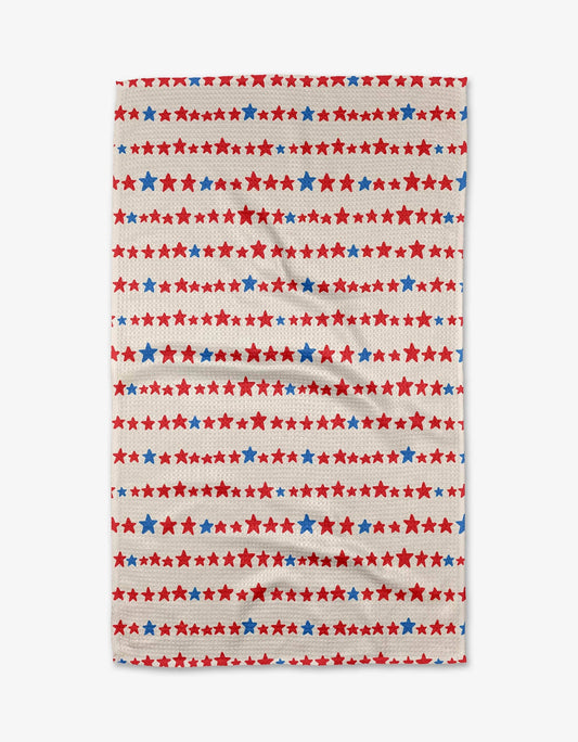 Starry Stripes Tea Towel