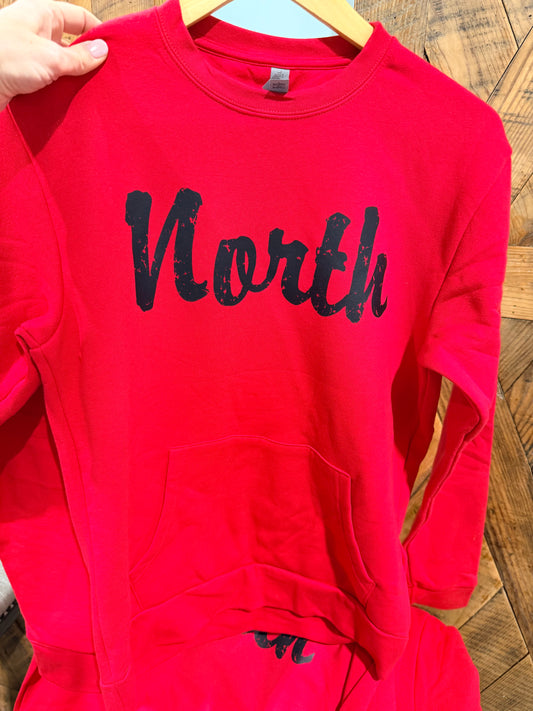 North pocket crew sweatshirt