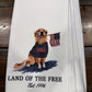 Land of the Free Tea Towel