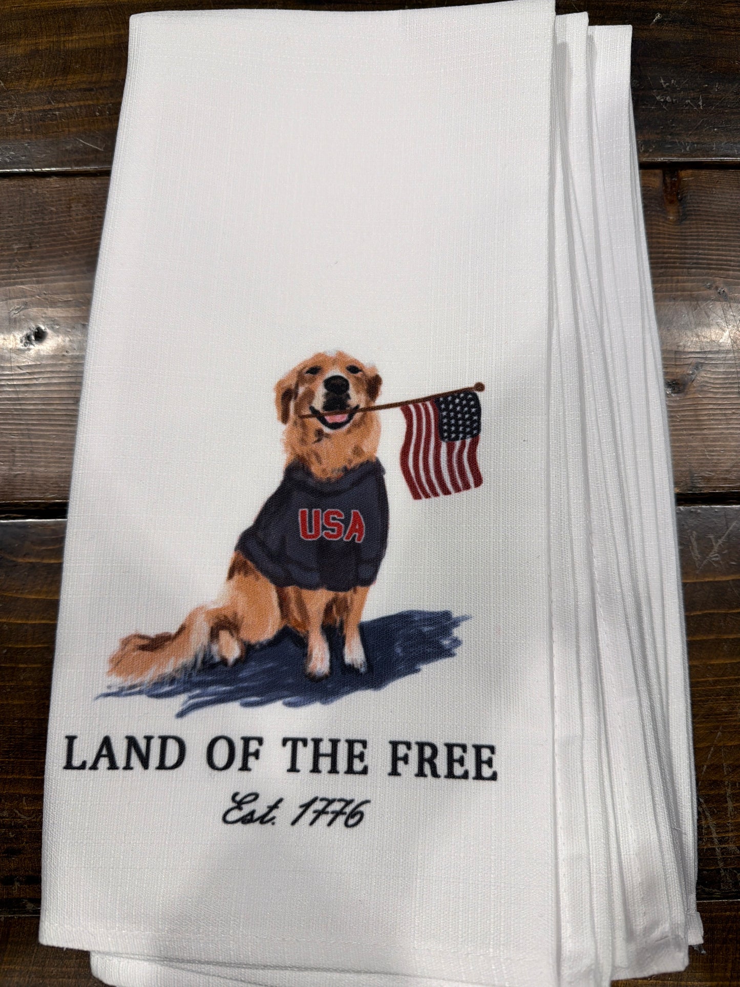 Land of the Free Tea Towel