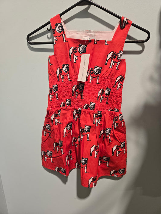 Poplin Youth Smocked Dress