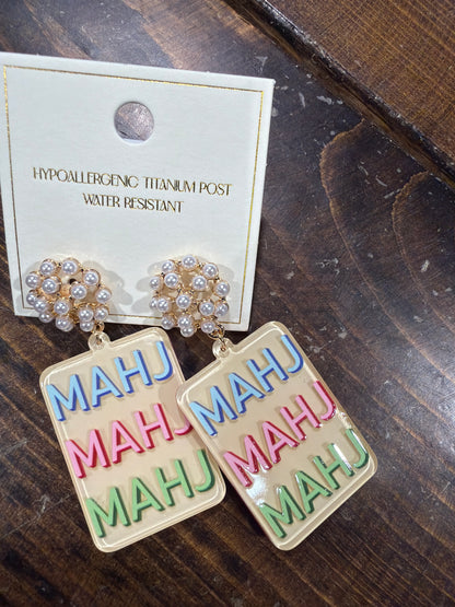 Mahjong Earrings