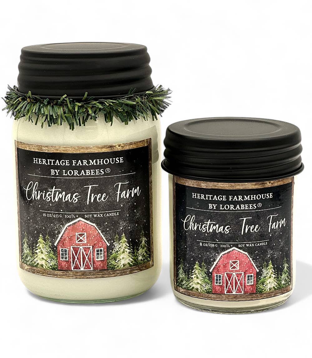 Christmas Tree Farm Holiday Farmhouse Fragrance Collection: 16 oz. Dough Bowl (Black)