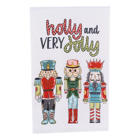 Holly and Very Jolly Tea Towel