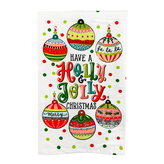 Holly Jolly Tea Towel