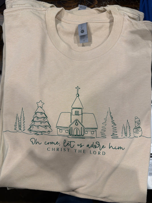 O come let us adore him Tshirt