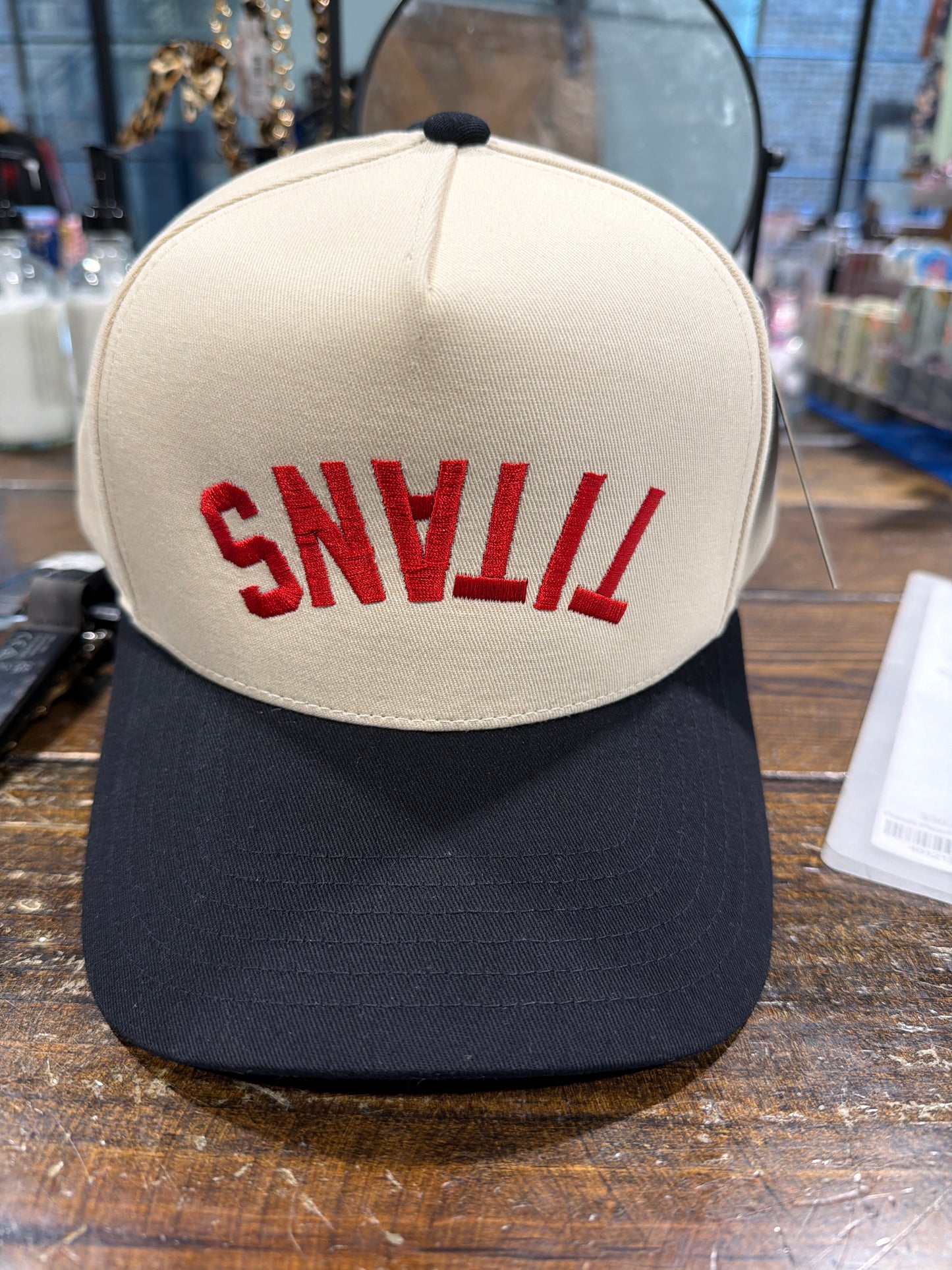 TITANS Two-Tone Trucker Embroidered Hat - UPSIDE DOWN