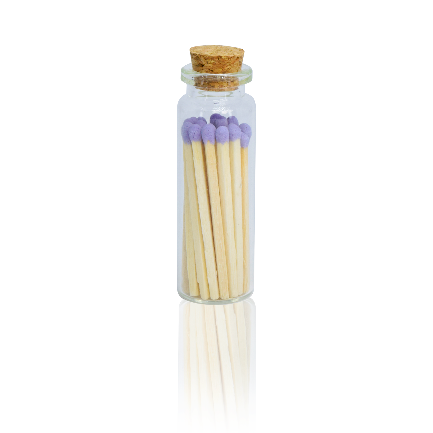 Small Match Bottles - Safety Matches in Jars with Striker: 20 Matchsticks Jar / Charcoal