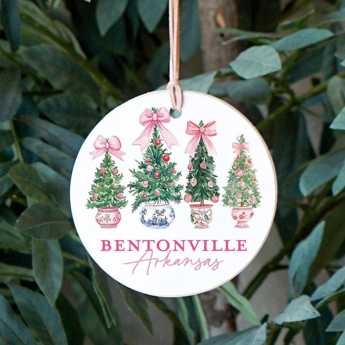 4" Round Ornament-Love+Local Blush & Baubles - A Grand Millennial Christmas