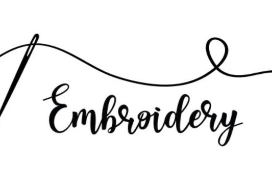 Embroidery fee