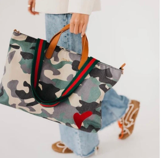 Camo Chelsie Canvas Printed Tote