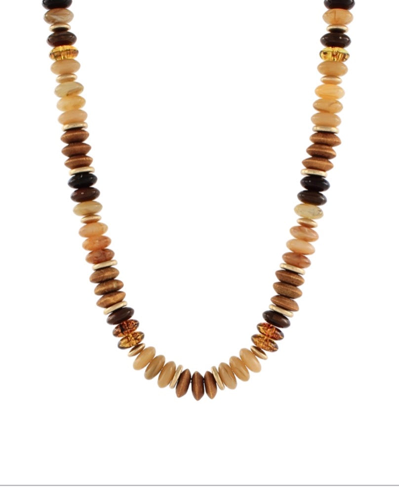 Multi Shape Mixed Bead Necklace