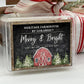 Merry & Bright Holiday Farmhouse Fragrance Collection: 8 oz. Cheese Mold (Brown)