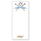 Lake House Crossed Oars and Life Preserver Skinny Notepad