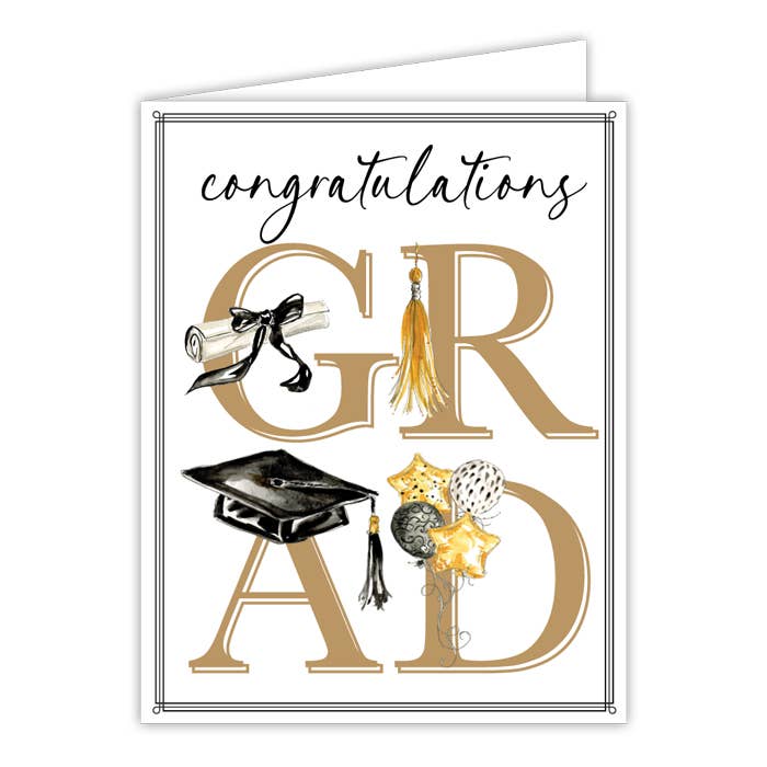 Congratulations GRAD Graduation Greeting Card