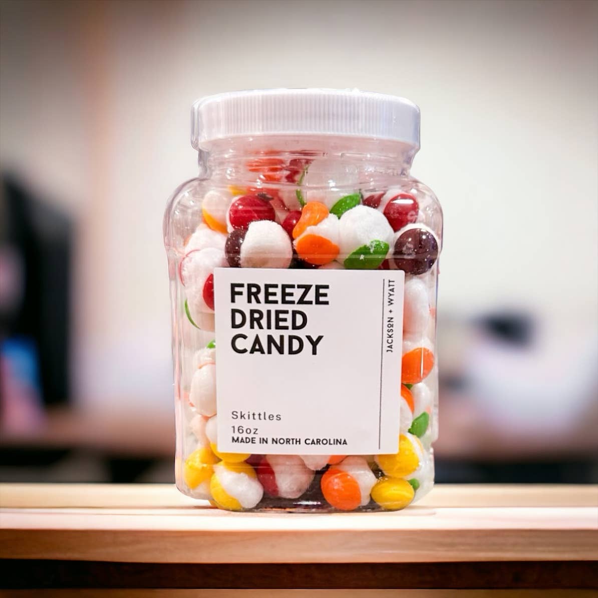 Freeze Dried Skittles - 16oz Tub - Resealable - Candy