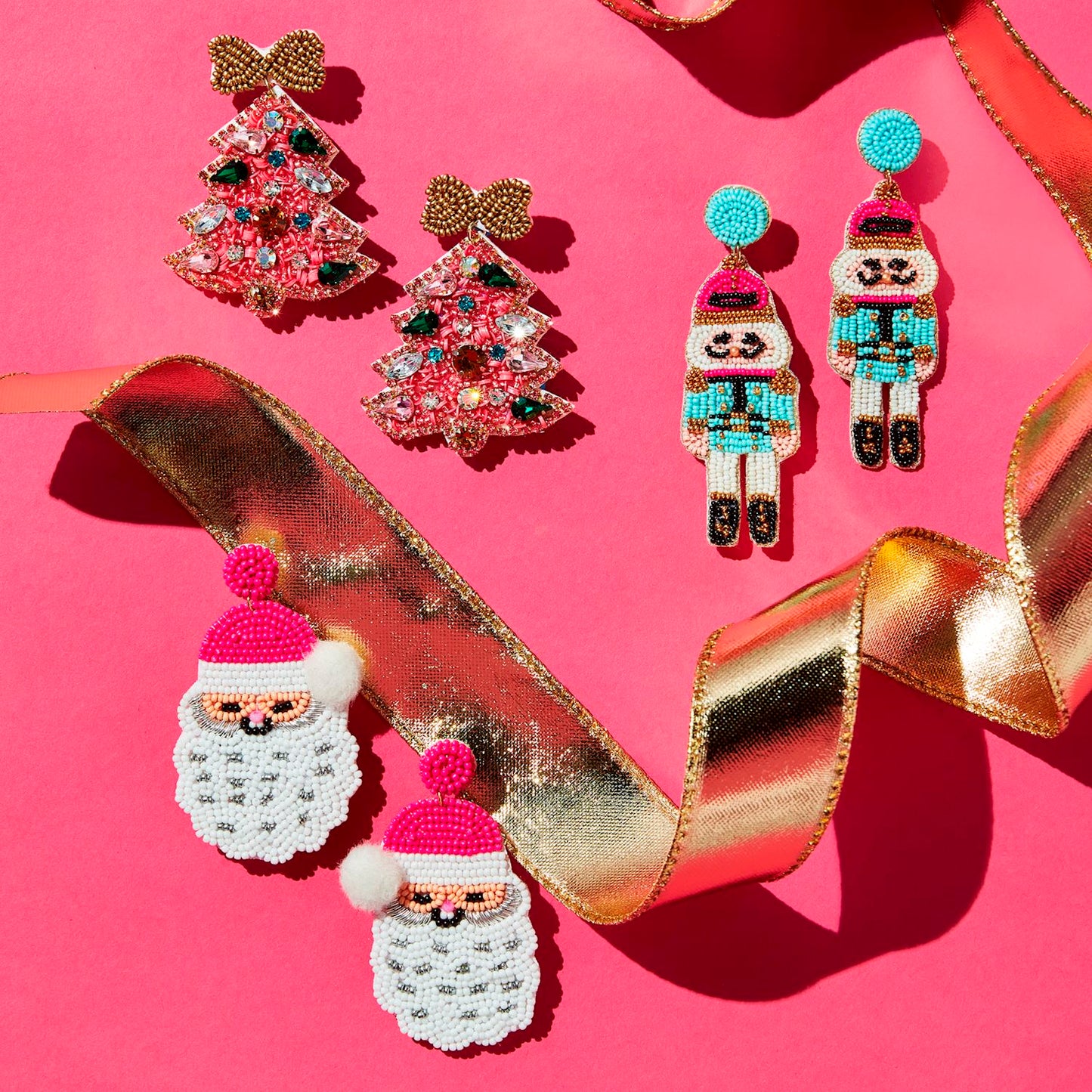 Holiday Beaded Earrings= MP