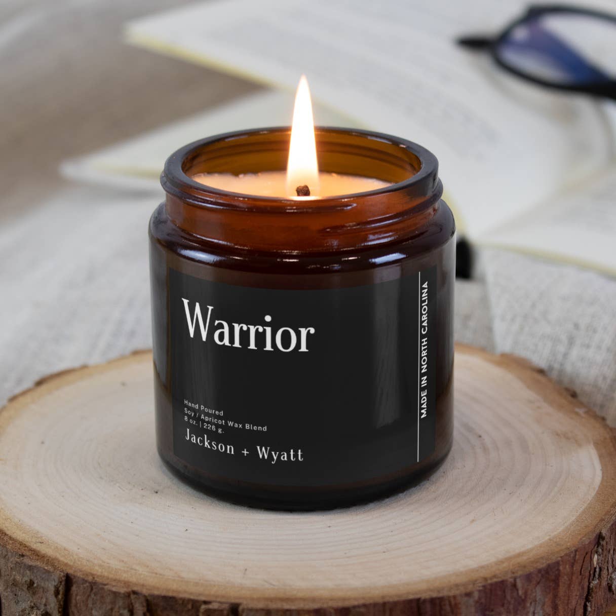 Warrior Candle - 8oz - Hand Poured in North Carolina