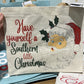 Southern Christmas jute bag