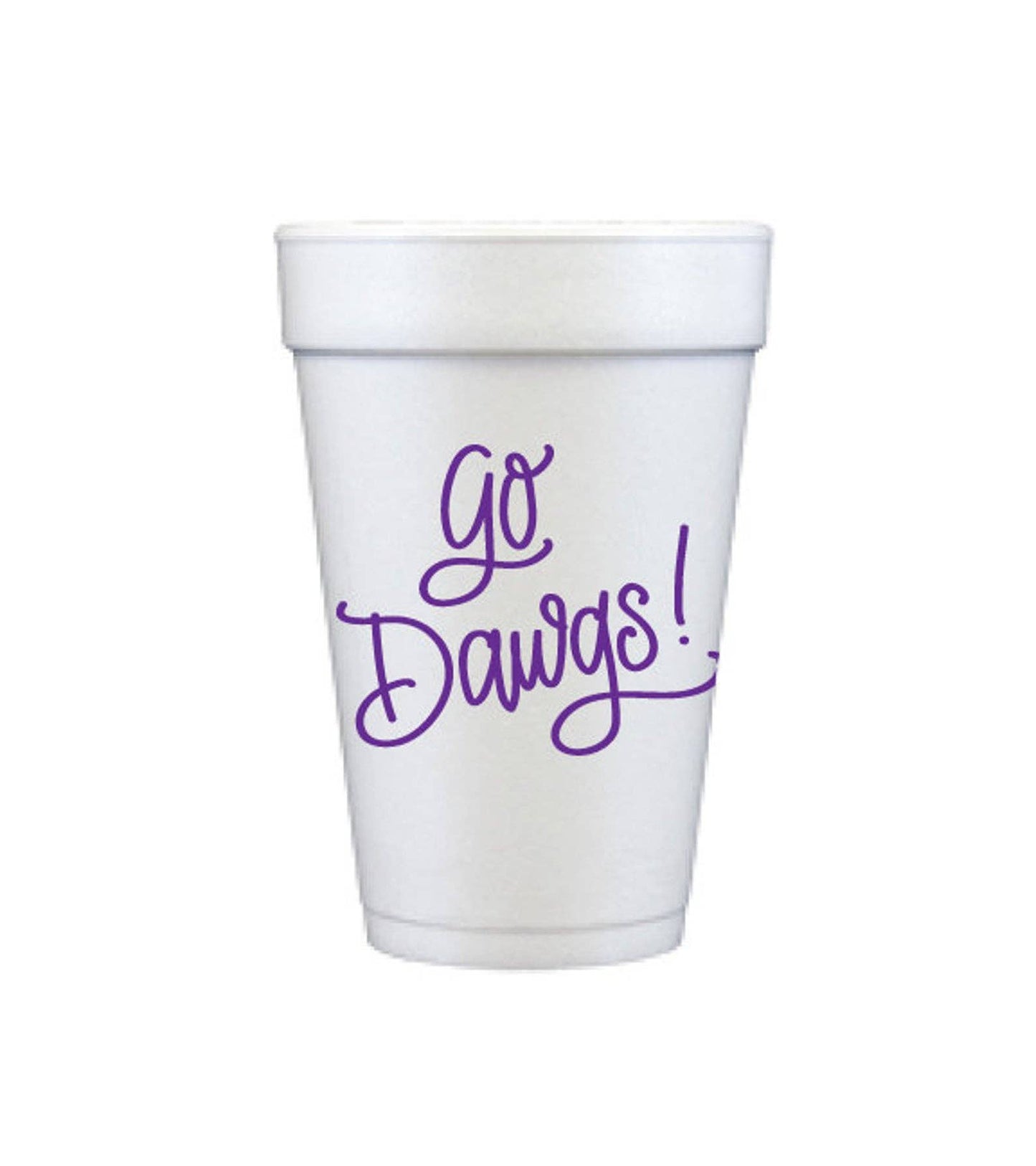 Game Day Cups: Go Dawgs Black