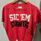 The Boxy Chenille Sic ‘Em Shirt