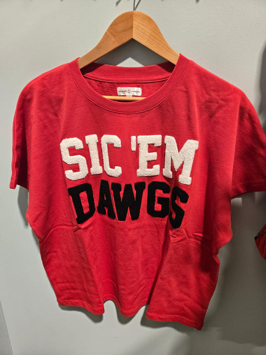 The Boxy Chenille Sic ‘Em Shirt