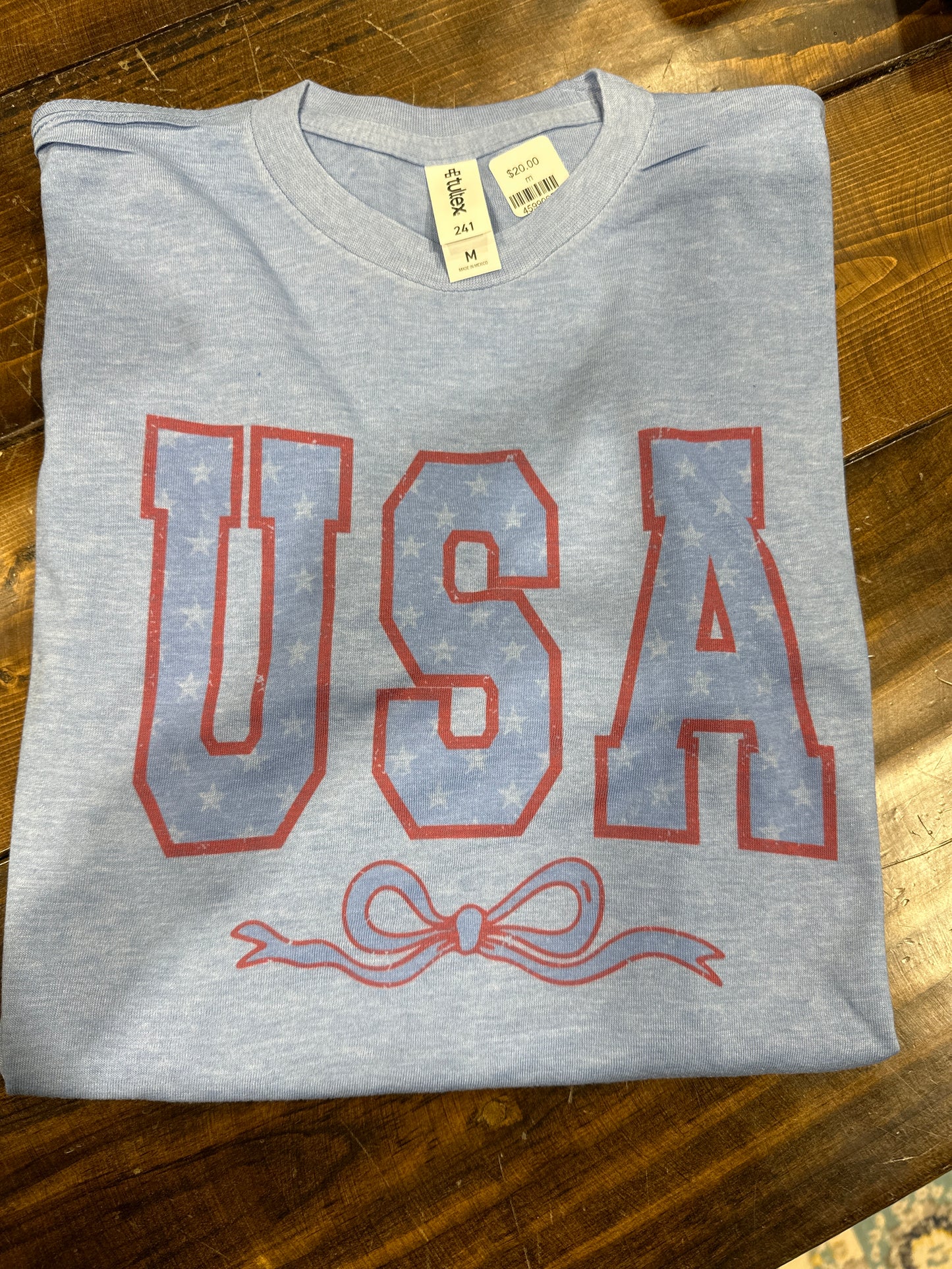 USA ribbon tshirt