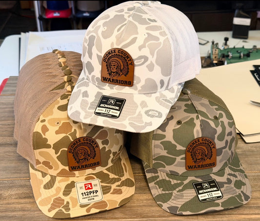 Oconee Warriors Camo Hats