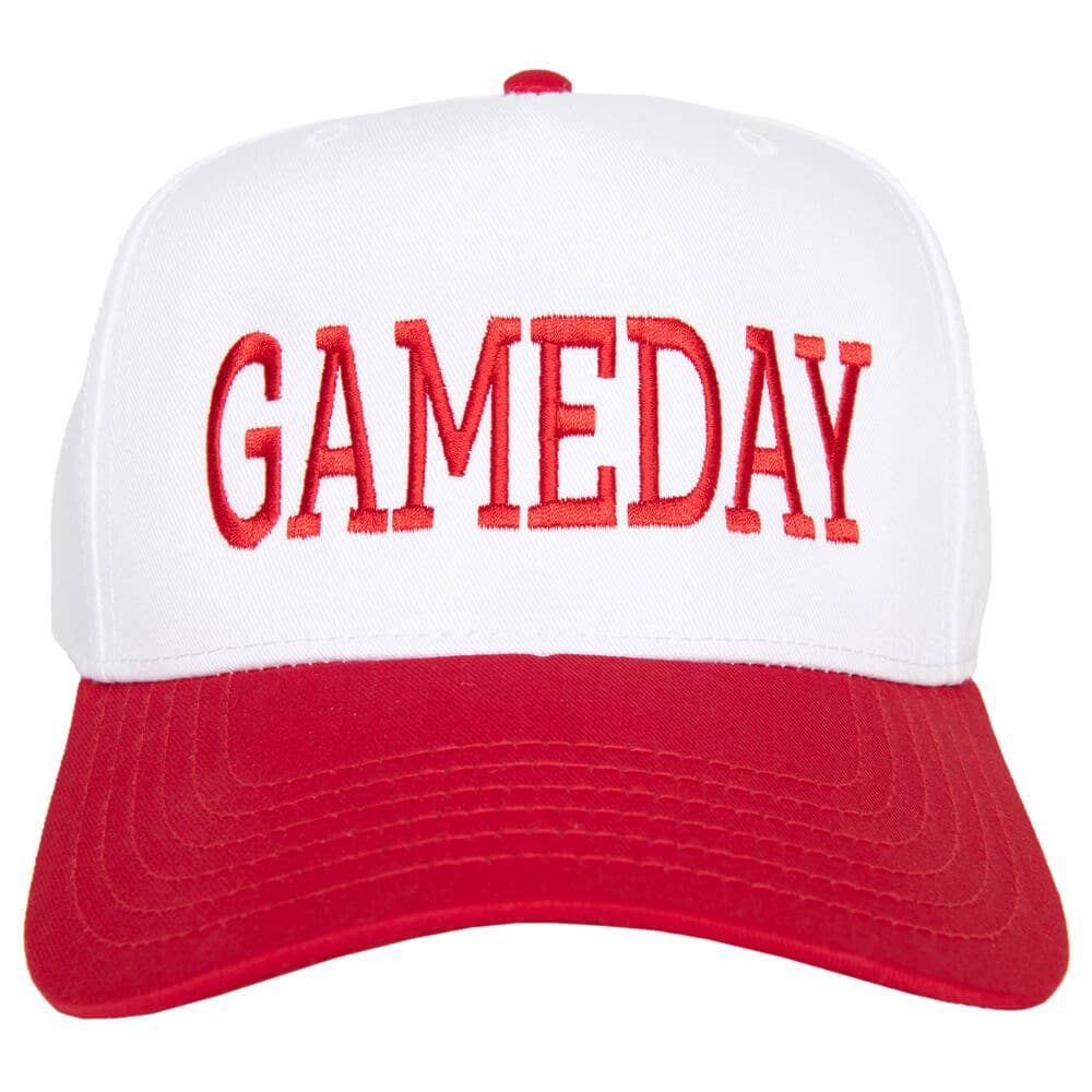 GAMEDAY Wholesale Two-Toned Vintage Hat: Black and White