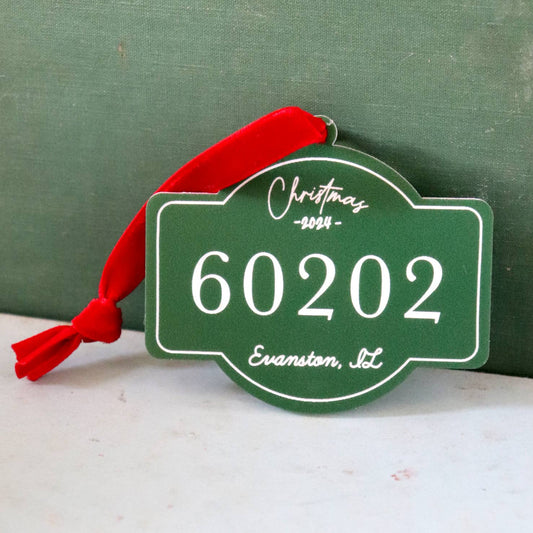 Custom Zip Code Ornament - City, State, Zip Code