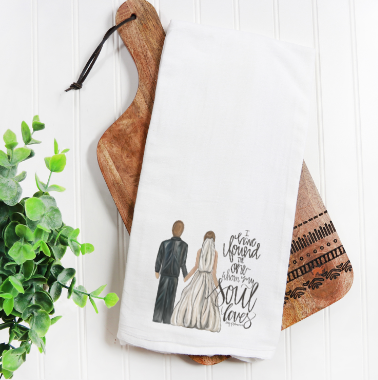 Wedding Couple Kitchen Towel