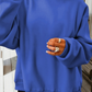 66Love Solid Oversize Reversible Mock Neck Sweatshirt (S-XL)