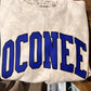 Oconee white camo crew sweatshirt